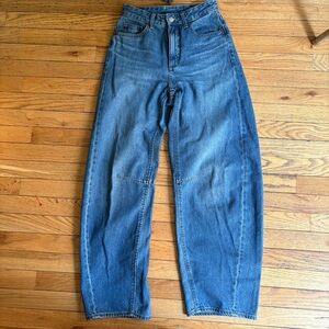 GU Barrel Jeans Women's Denim Jeans - High-Rise Relaxed Fit